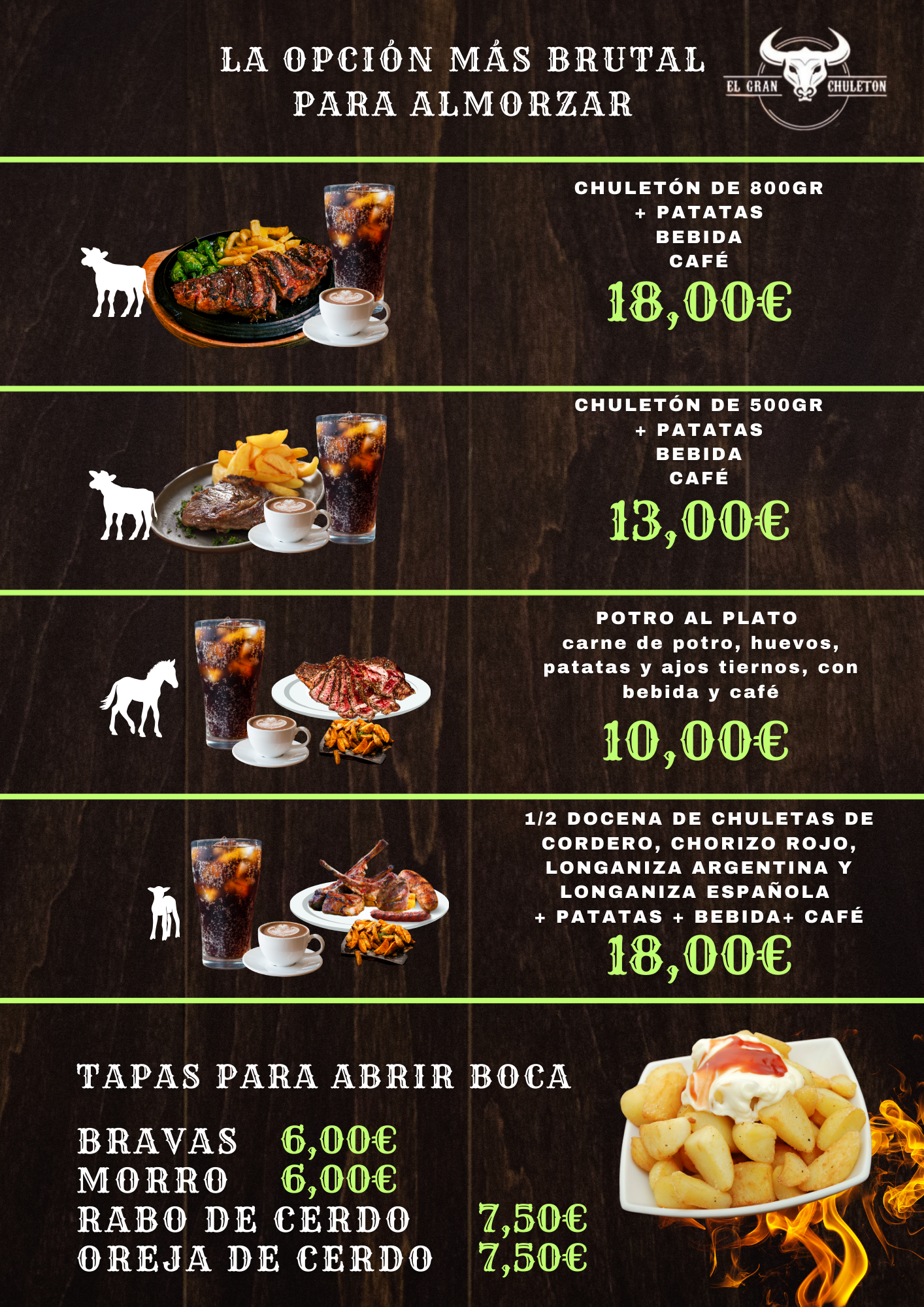 almuerzos el gran chuleton valencia manises baratos